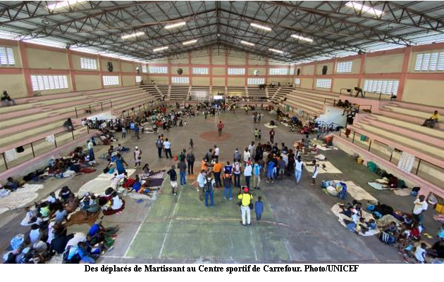 Environ 10 000 déplacés pour la première moitié du mois de juin dans la zone métropolitaine de Port-au-Prince, selon le CARDH